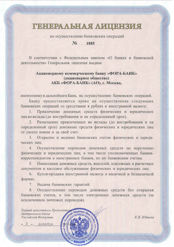 Фото лицензии